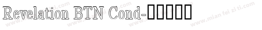 Revelation BTN Cond字体转换